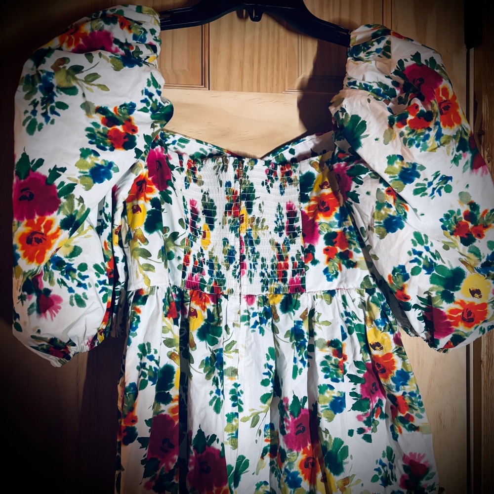🆕 Cara Cara ‘Jessica’ Floral Puff Sleeve Women's Mini Dress (Sample Print) - Picture 5 of 11